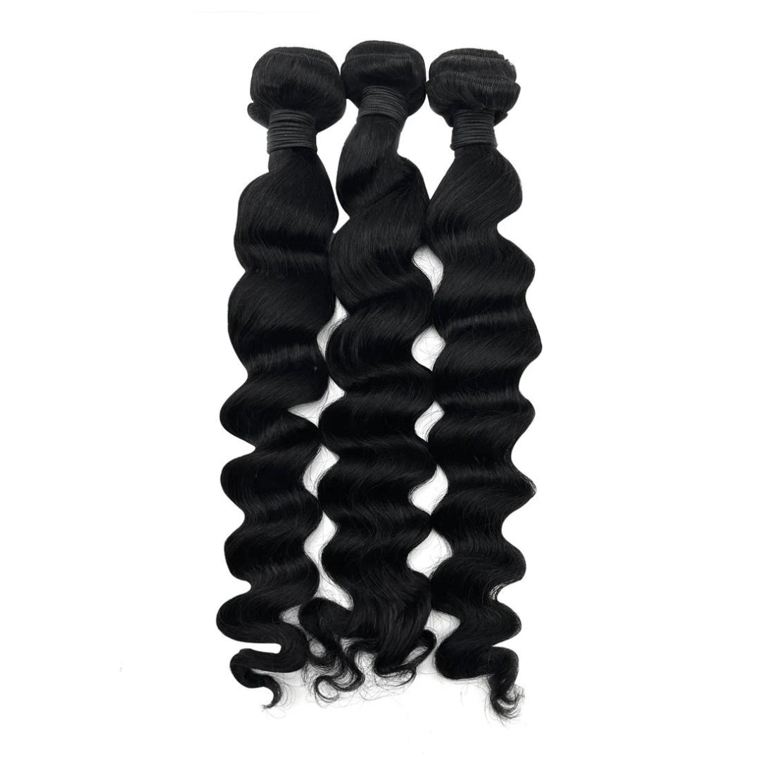 3 Bundle Brazilian Package: Straight, Loose Wave, or Deep Wave